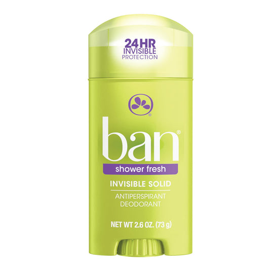 Ban Deodorant 2.6 Ounce Invisible Solid Shower Fresh (76ml) (3 Pack) Beauty and Personal Care Ban