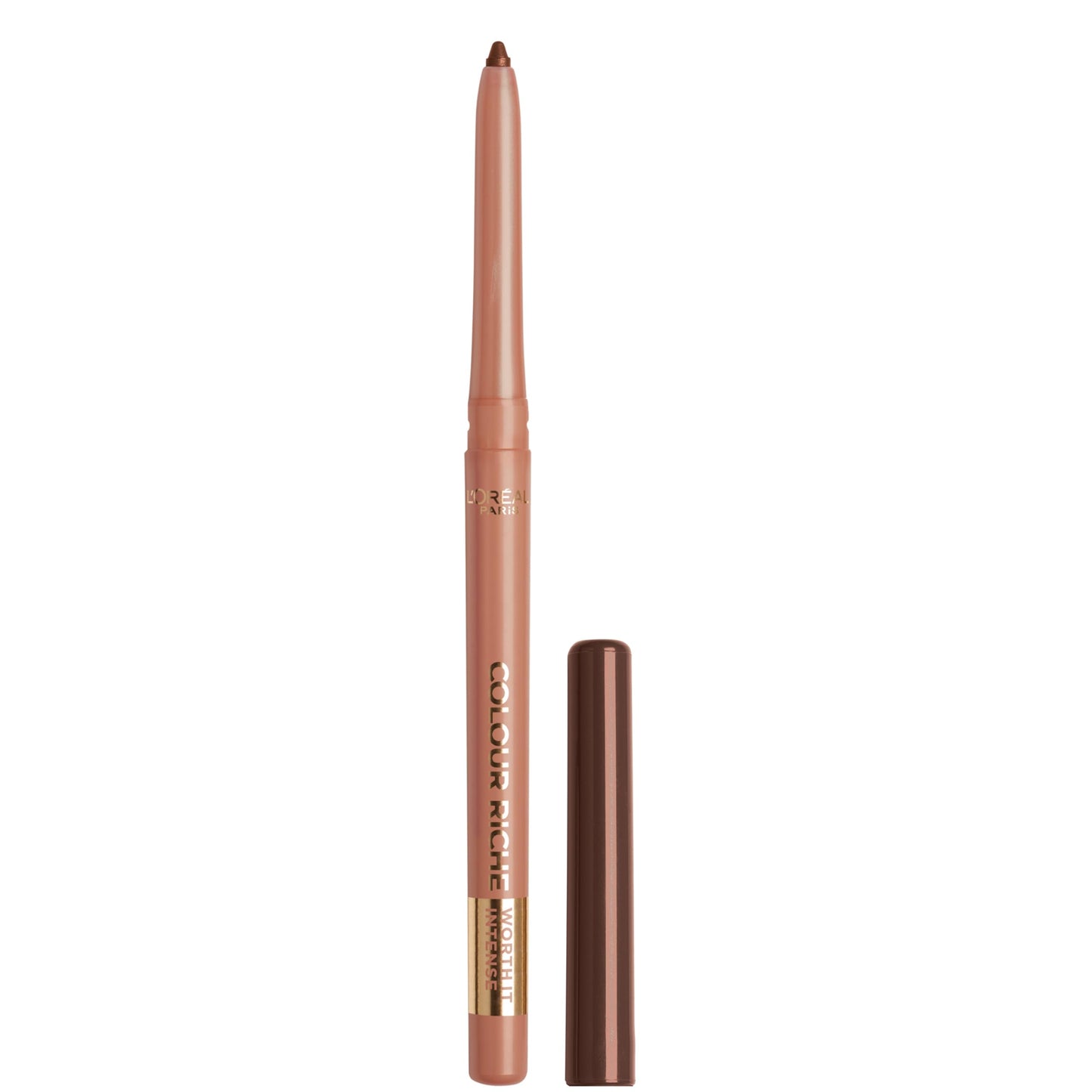 L'Oreal Paris Colour Riche Lip Liner Pencil, Creamy Pencil with Omega 3 and Vitamin E, 570 Worth It Intense, Brown Lip Liner, 0.01 Oz Beauty & Personal Care L'Oreal Paris