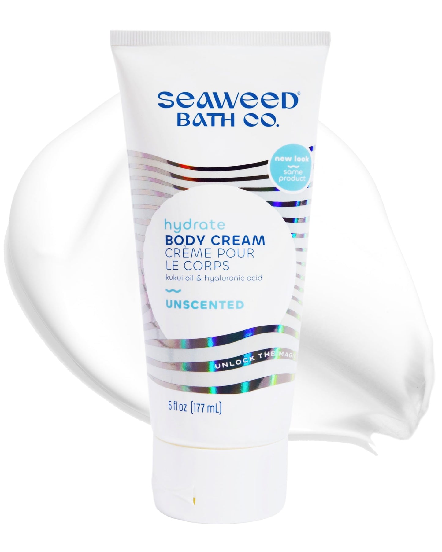 Seaweed Bath Co. Hydrate Body Cream - Unscented | Nourishing Moisturizer for Body and Hands | With Vitamin E, Hyaluronic Acid and Shea Butter For Dry Beauty & Personal Care The Seaweed Bath Co.
