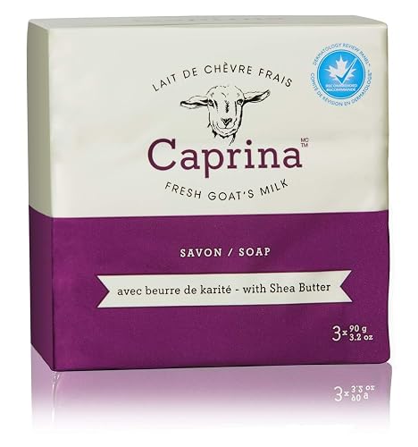 Caprina by Canus Fresh Goat's Milk Soap Bar Shea Butter, 25.6 Ounce (Pack of 8) Beauty & Personal Care Caprina