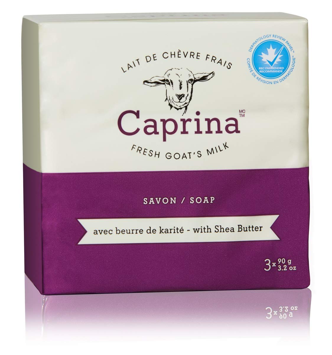 Caprina by Canus Fresh Goat's Milk Soap Bar Shea Butter, 25.6 Ounce (Pack of 8) Beauty & Personal Care Caprina
