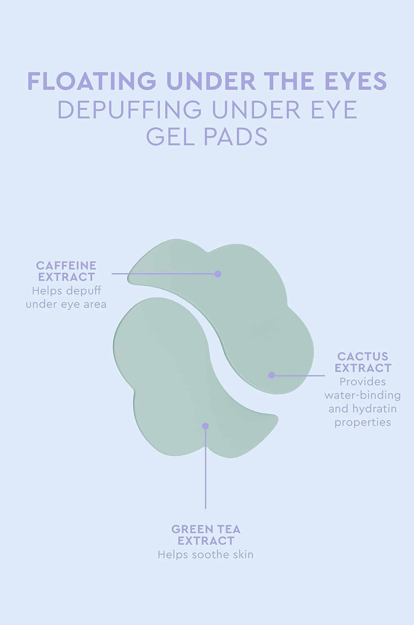 florence by mills Floating Under the Eyes Depuffing Gel Pads | Re-Energize Tired Under Eyes | Hydrating | Vegan & Cruelty-Free - 30 Pairs/60 count Beauty & Personal Care florence by mills