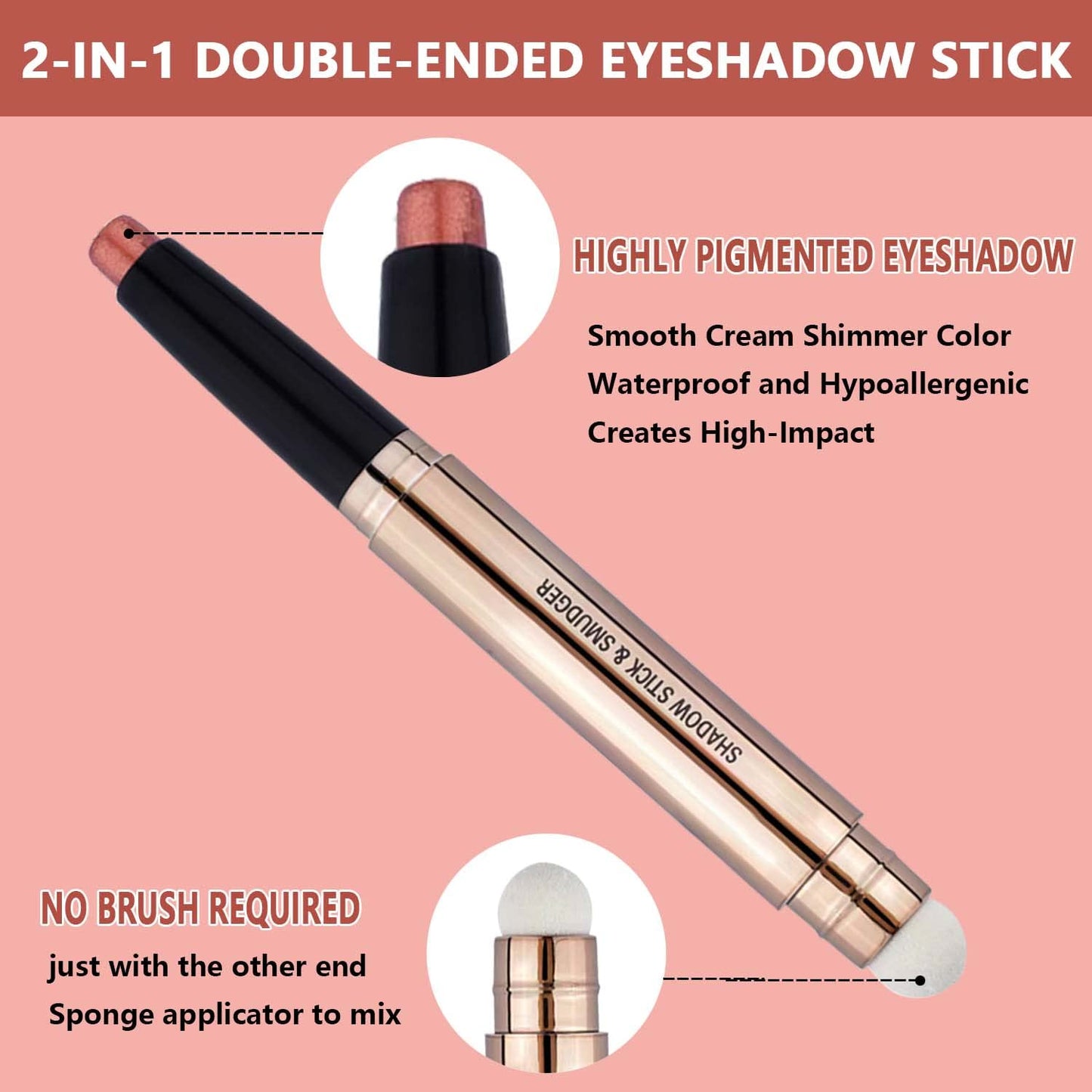 Daeuwiutr Thriving Eye Shadow Sticks Smooth Cream Eyeshadow Pencil Hypoallergenic Waterproof Long Lasting Eyeshadow Highlighter Stick Makeup Single Beauty & Personal Care Daeuwiutr