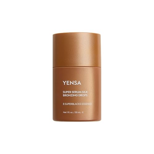 YENSA Super Serum Silk Bronzing Drops for Face - Liquid Bronzer Drops Enriched with Bakuchiol, Ferulic Acid & Super Oils - Hydrates & Nourishes with a Beauty & Personal Care YENSA