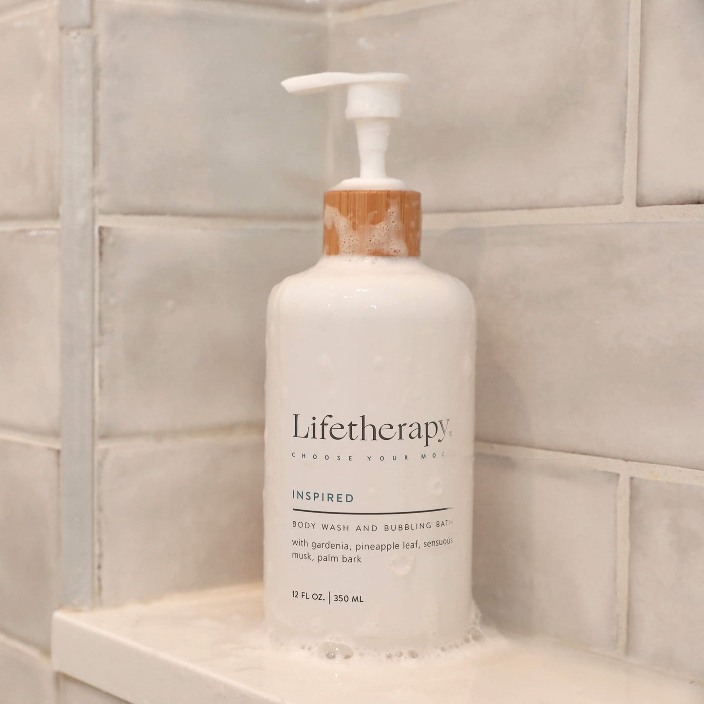 Lifetherapy 3-in-1 Body Wash Bubble Bath & Hand Wash - Inspired | Clean Skin-Loving Formula | Vegan & Gluten Free | Nourishing & Revitalizing | Free Beauty & Personal Care Lifetherapy