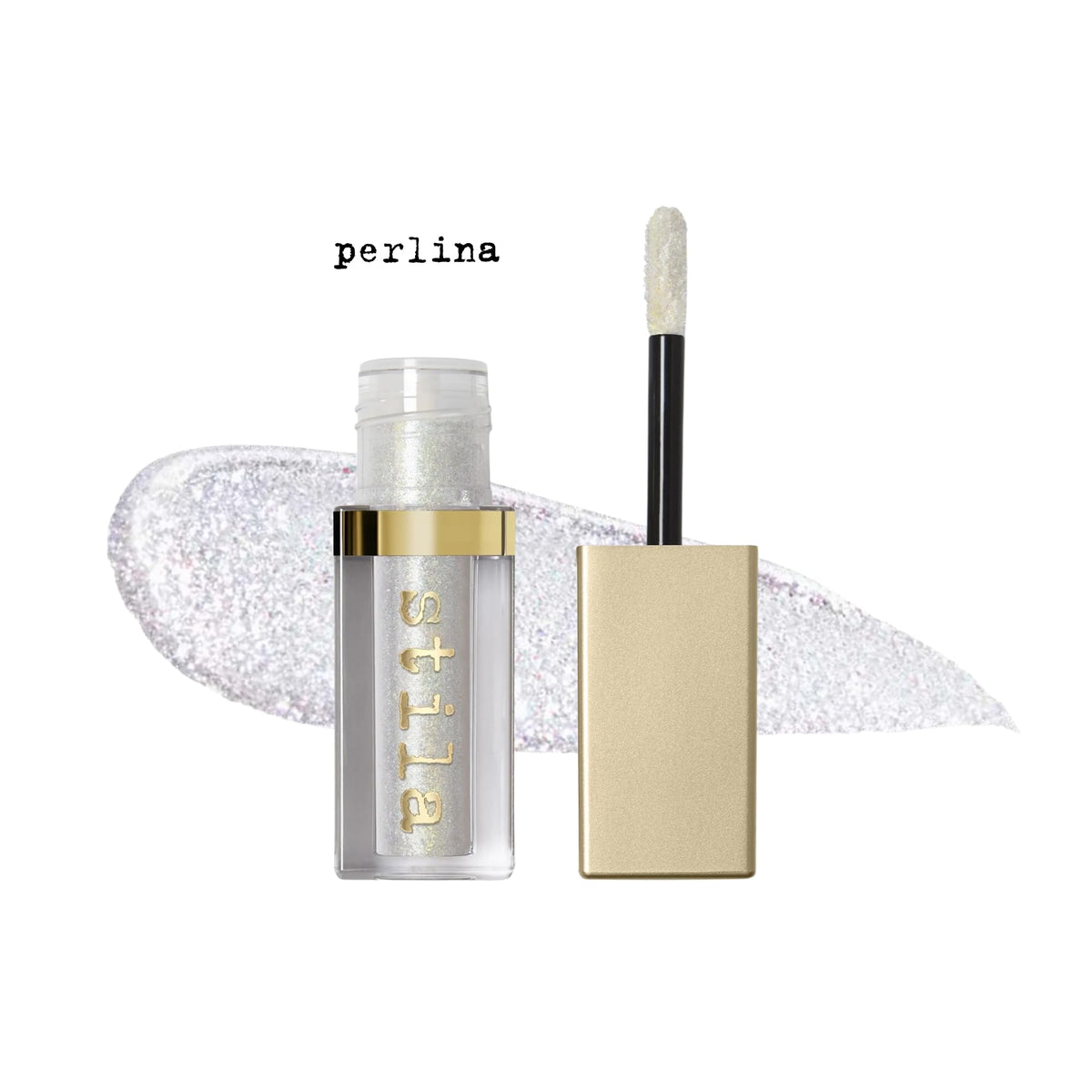 Stila Magnificent Metals Glitter and Glow Liquid Eye Shadow Long Lasting Sparkle, Quick-Drying Eye Makeup Lightweight Water Base Perlina Beauty & Personal Care stila