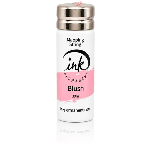 Ink Permanent Brow Mapping String, Blush, 100 Ft Pre-Inked Thread for PMU