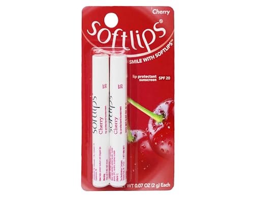 Softlips Lip Protectant/Sunscreen, Value Pack, Cherry, Twinpack Beauty & Personal Care SoftLips