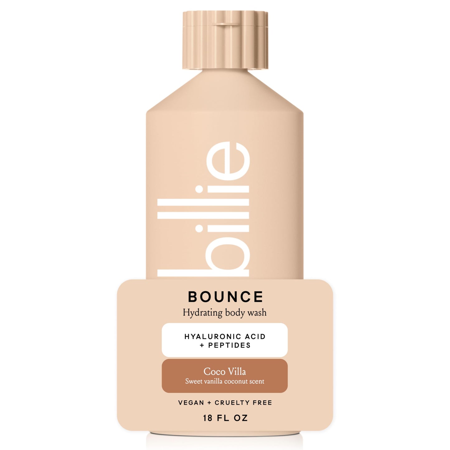 Billie Bounce, Hydrating Body Wash, Hyaluronic Acid + Peptides, Hydrating & Replenishing, 18Fl Oz Beauty & Personal Care Billie