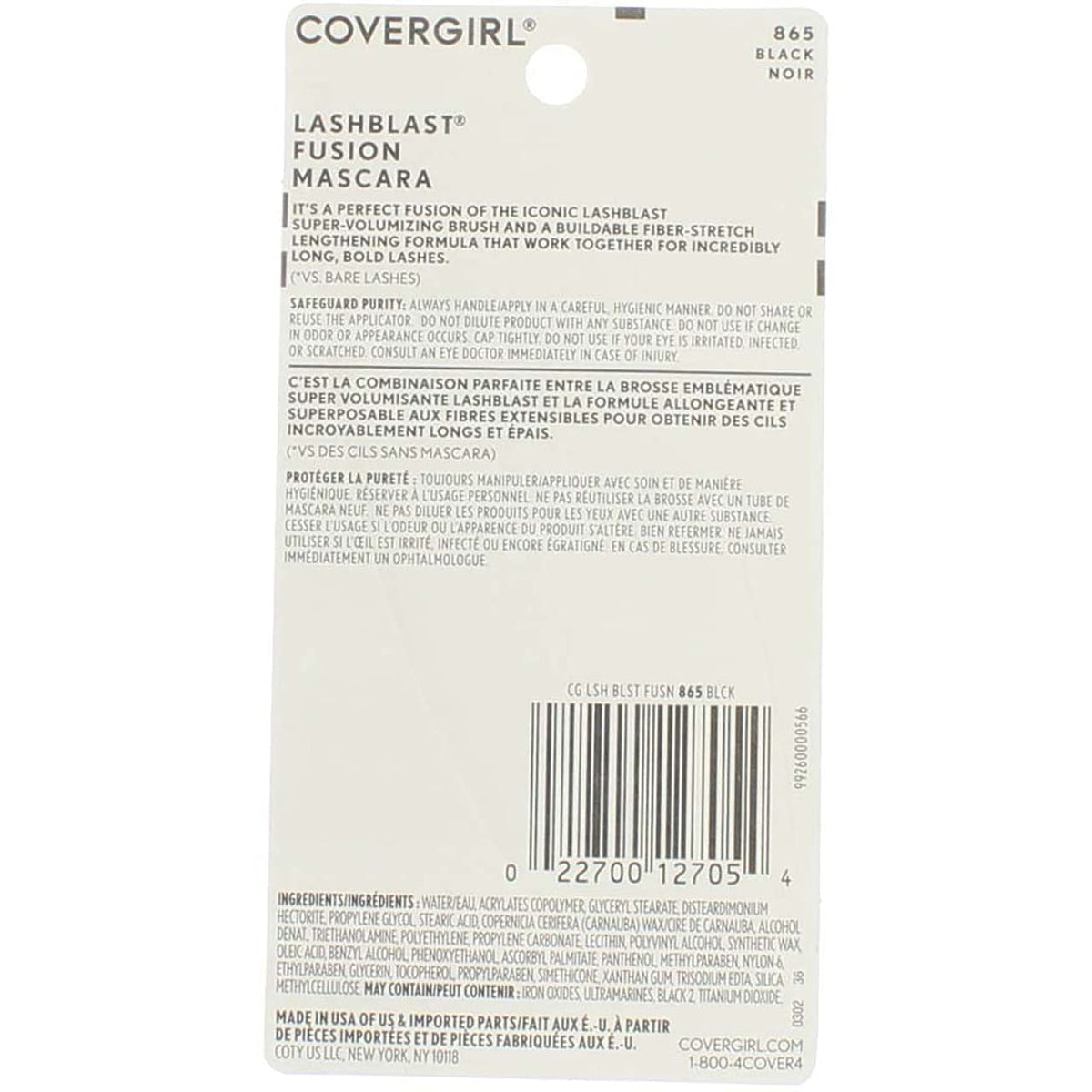 CoverGirl Lashblast Fusion Mascara - Black (865) - 2 pk