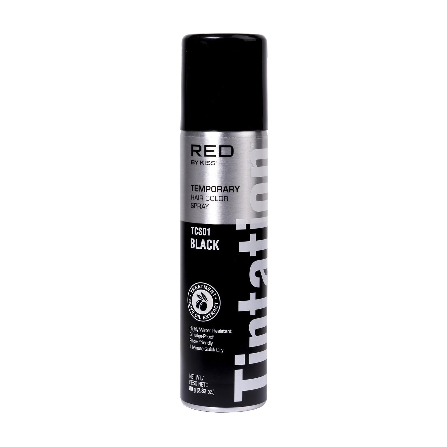 Red by Kiss Tintation Temporary Hair Color Spray, Instant Gray Root Touch Up Coverage, Water-Resistant & Smudge-Proof, Easy Wash Out, Barber Beauty & Personal Care Red by Kiss