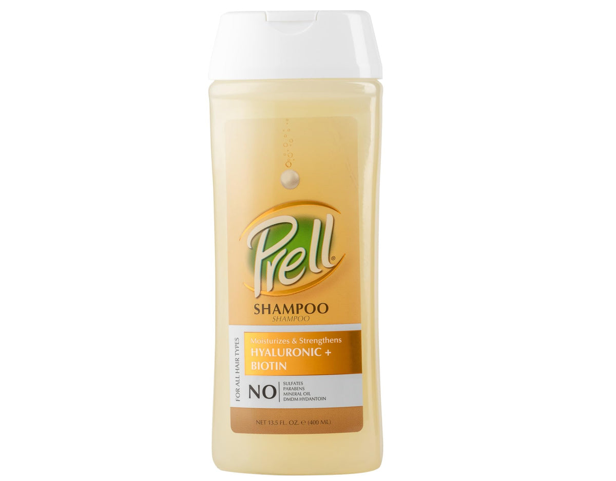 Prell Hyaluronic + Biotin Moisturizes & Strengthens Shampoo for All Hair Types 13.5 fl.oz (Pack of 2)