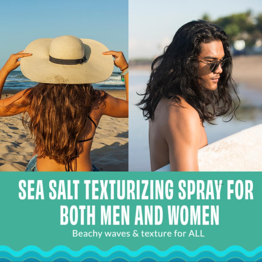 FoxyBae Sea Salt Spray for Hair - with Biotin - Texture, Texturizing, Volumizing, Thickening - for Men & Women - 8 Fl Oz Beauty & Personal Care FoxyBae