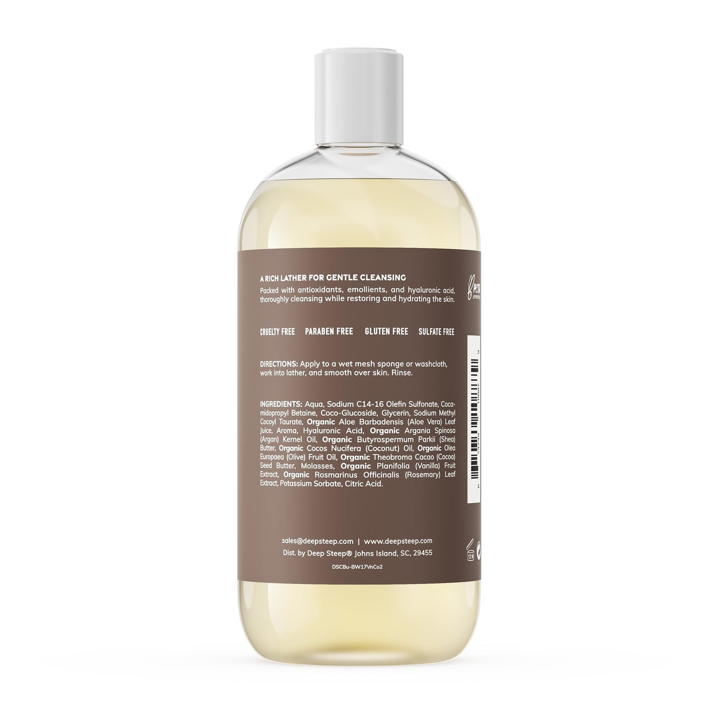 Deep Steep Body Wash, 17oz (Vanilla Coconut) Beauty & Personal Care Deep Steep