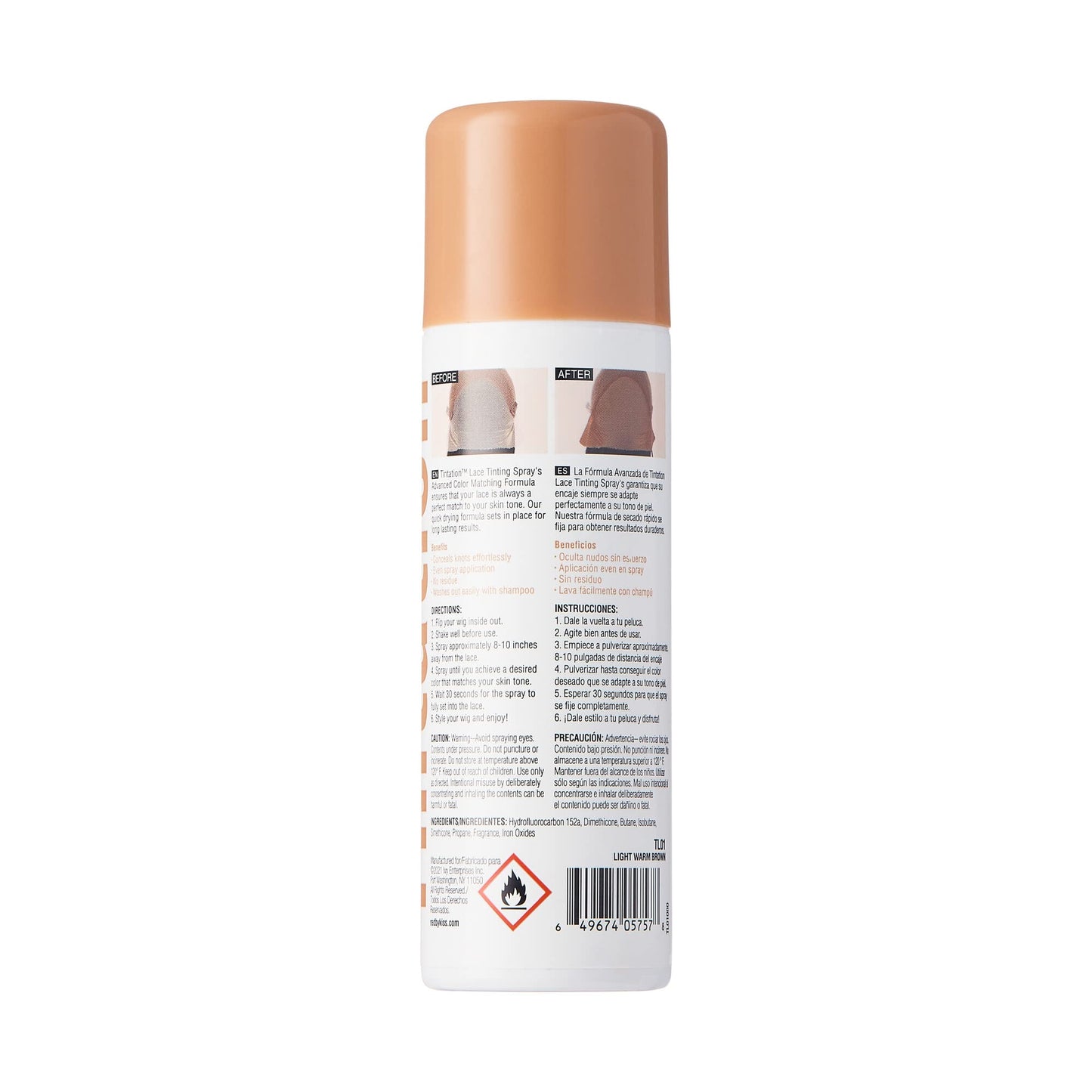 Red by Kiss Lace Tinting Spray, Quick Dry & Skin Tone Matching for Lace Wig, Transfer-Proof, No Smudging, Long Lasting, Precision Control with Pointed Beauty & Personal Care Red by Kiss