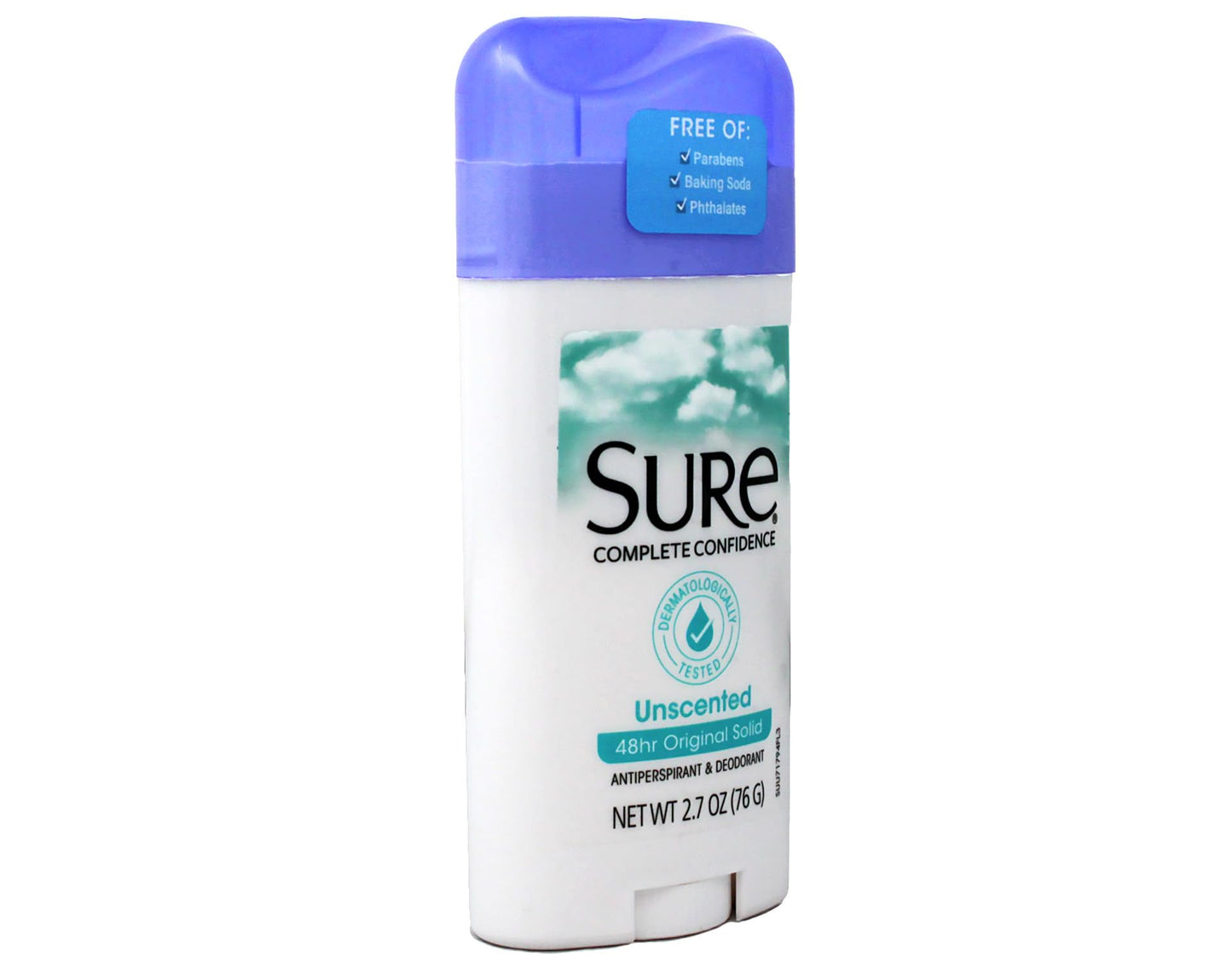 Powerful all-day protection against wetness and odor - Sure Original Solid Anti-Perspirant and Deodorant, Unscented, 2.7-Ounces (Pack of 6) Beauty and Personal Care Sure