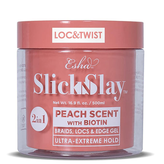 Esha Slick N Slay Braiding Gel - 3-in-1 Ultra Extreme Hold Hydrating & Conditioning Shining Fast Dry Locking Gel for Locs, Twists, Braids, and Edges Beauty & Personal Care Esha
