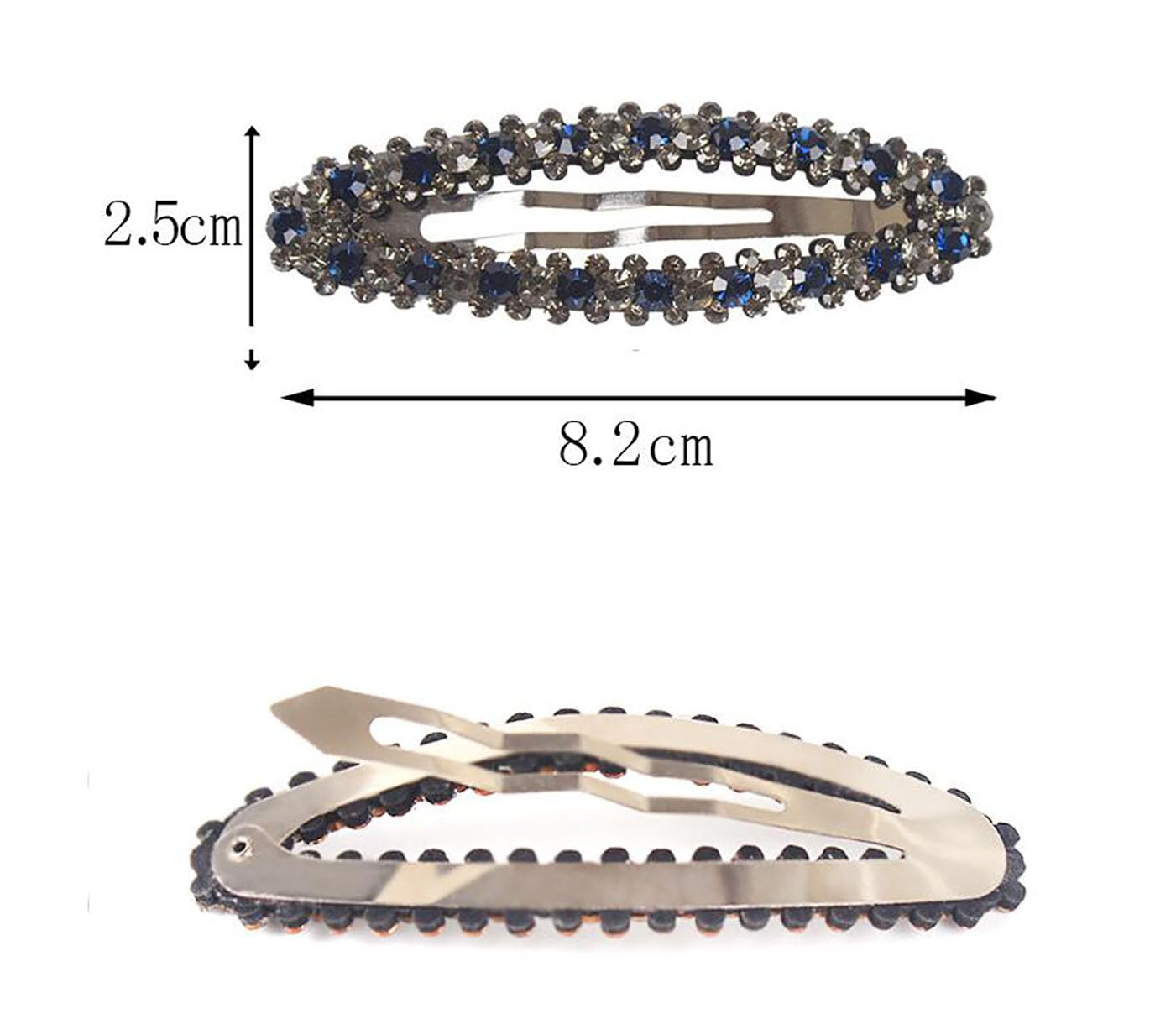 4 Pcs Shiny Rhinestone Snap Hair Clip Simple Fashion Alloy BB Clip Side Clip Hair Pins Hair Barrettes Women Hair Styling Accessories Beauty & Personal Care Teppylony
