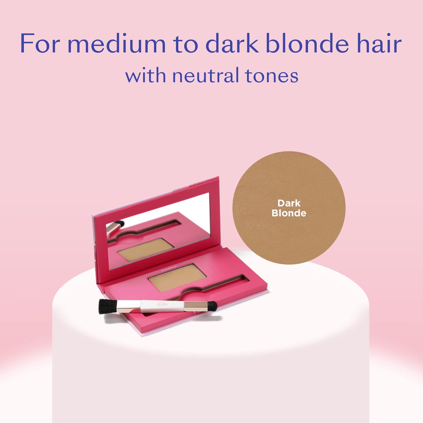 eSalon Root Touch Up + Brow Powder, Conceal & Cover (Dark Blonde) - Hairline Powder for Women - Scalp Concealer & Filler for Thinning & Gray Hair Beauty & Personal Care eSalon