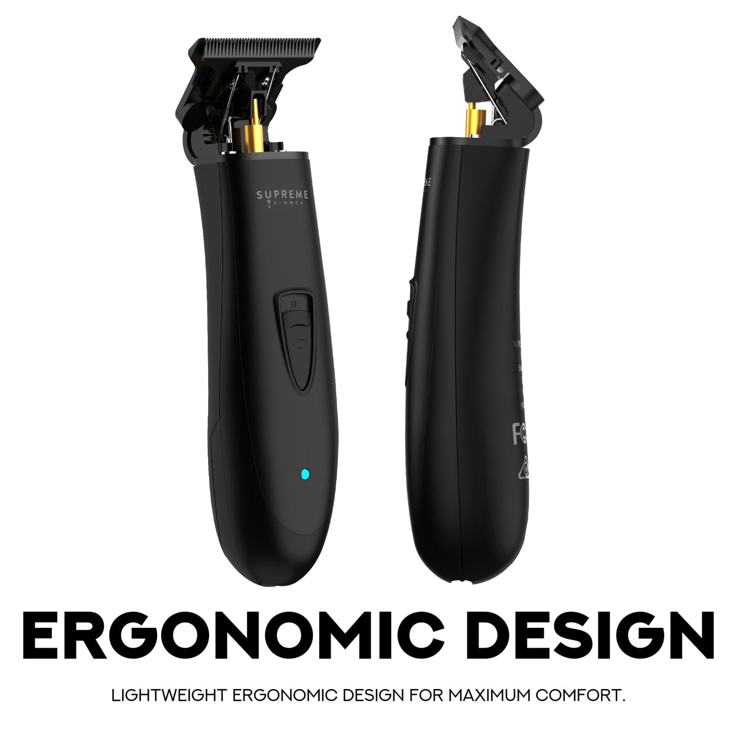 Supreme Trimmer T Shaper - Quiet Cordless Beard & Hair Trimmer for Men - 120 Min Runtime, Low Noise, Zero-Gap DLC Blade - Ideal for Sensitive Skin Beauty and Personal Care Supreme Trimmer