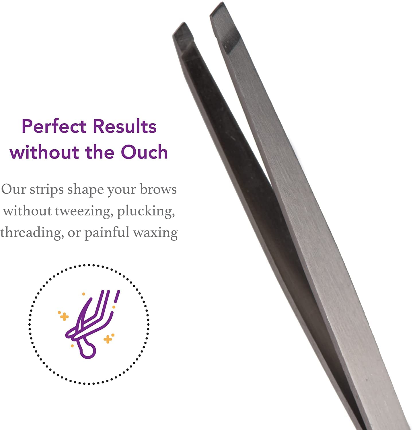 Hair Off Instant Eyebrow Shapers - Fast, Easy, & Mistake Proof Waxing Strips - Natural & Pain-Free Eyebrow Waxing Kit -Wax Strips for Hair Removal Beauty & Personal Care Hair Off