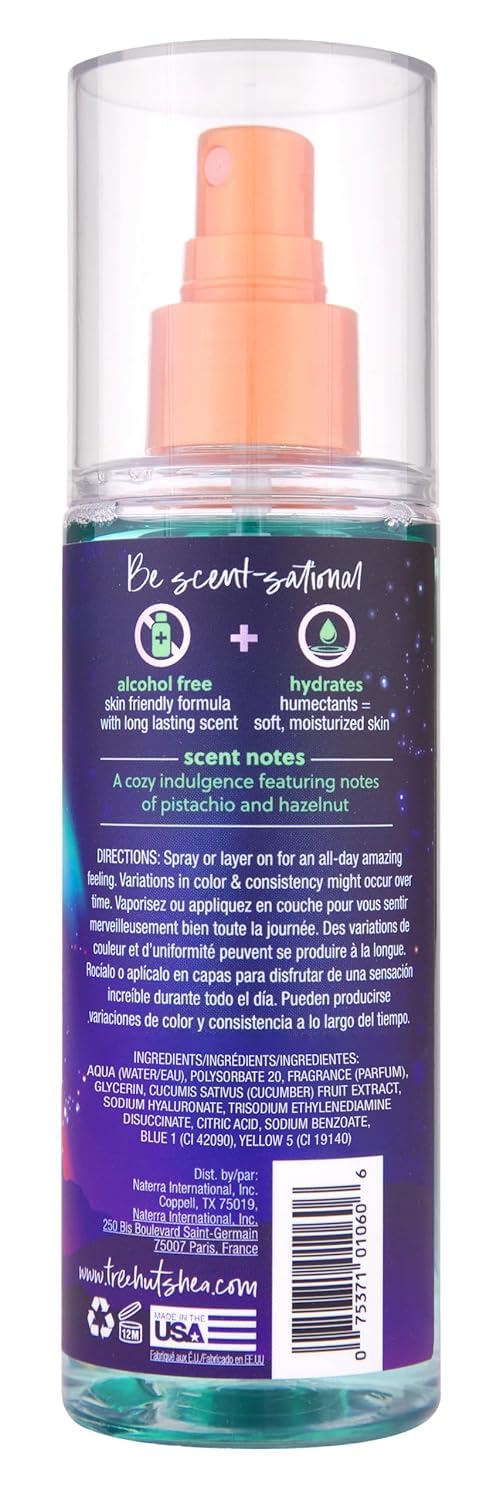 Tree Hut Aurora Nights Fragrance Mist, Hydrating, Alcohol-Free Formula, Cozy Scent with Warm Pistachio and Toasted Marshmallow Notes, 6 fl oz Beauty & Personal Care Tree Hut