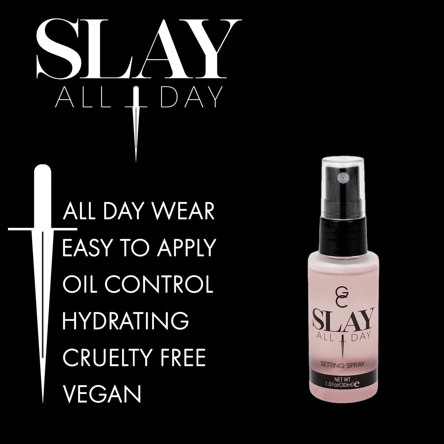Gerard Cosmetics Makeup Setting Spray Mini (Jasmine), Slay All Day Scented Makeup Finishing Spray, Oil Control, Matte Finish, Cruelty Free, Made USA Beauty & Personal Care Gerard Cosmetics