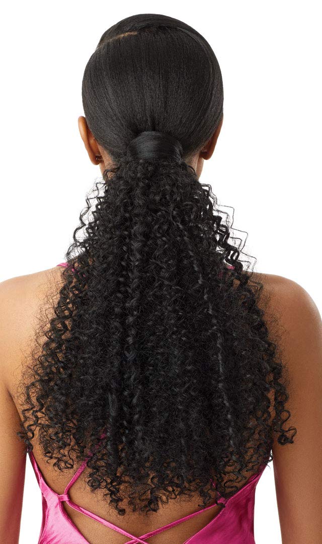 Outre PRETTY QUICK Premium Heat Resistant Synthetic Salon Style Wrap Ponytail Bulk-Free Quick Easy Styling Lightweight Soft Feel & Natural Luster -