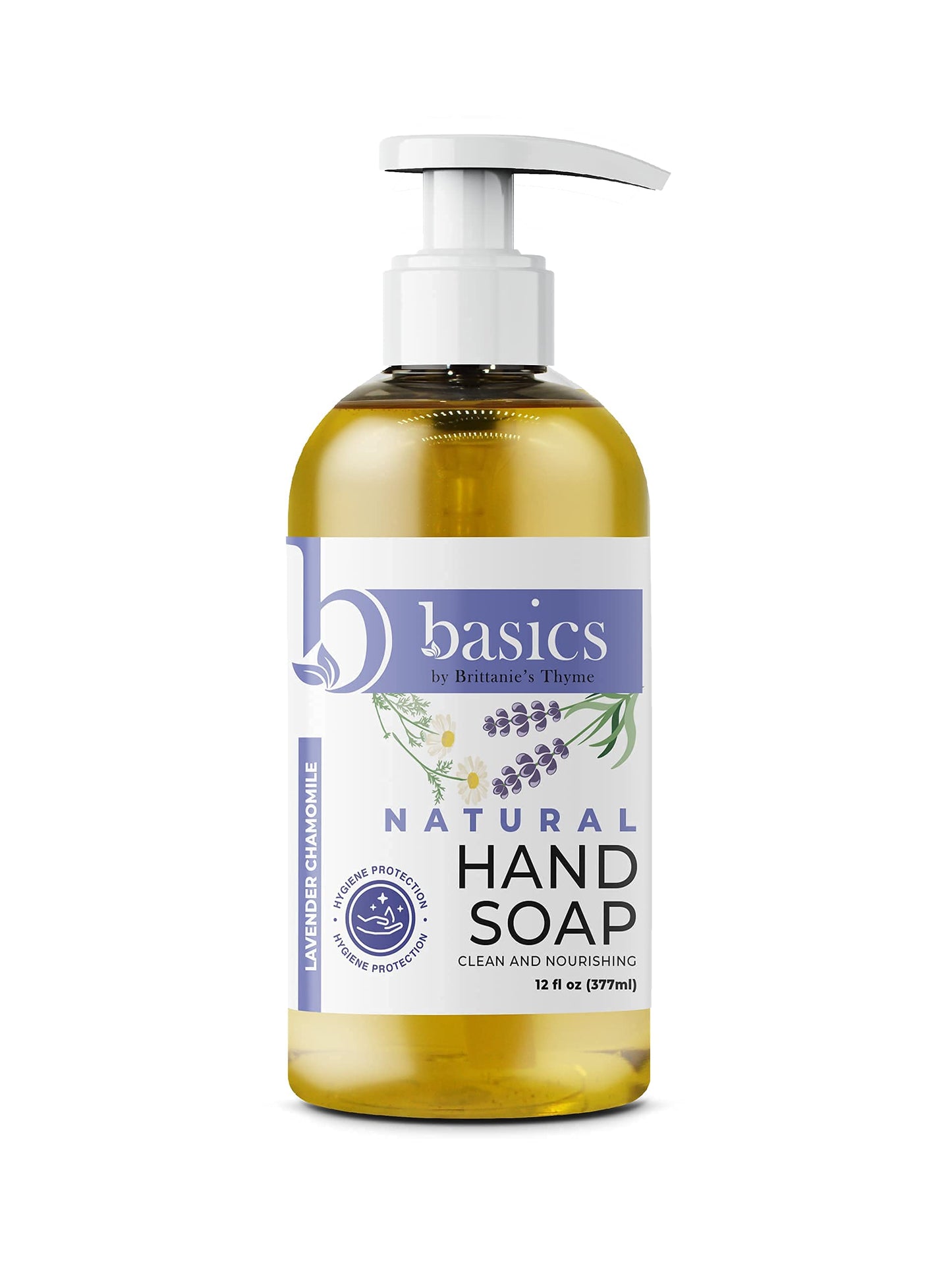 Brittanie's Thyme Basics Natural Olive Oil Hand Soap, Lavender Chamomile - 12 fl oz, Pack of 3 - Cruelty Free, Vegan, No Synthetic Additives, No Beauty & Personal Care Brittanie's Thyme