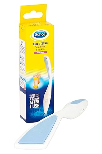 Scholl Hard Skin Foot File - Double Action Footfile for Hard Skin Removal and Rough Skin Smoothing, Soft Grip Extendable Handle for Comfortable Use Beauty & Personal Care Dr. Scholl's