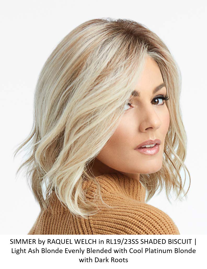 SIMMER Lace Front 6 PC Bundle: SIMMER wig by RW, 4oz Luxury Shampoo & Conditioner, Comb, Beige Wig Cap, 19 Page Belle of Hope Q & A Guide (RL10/12) Beauty & Personal Care Raquel Welch, Mara Ray Belle of Hope, Beauty Town