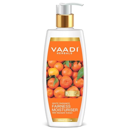Vaadi Herbals Fairness Moisturizer Lotion With Mandarin And Silk Extract - Vitamin C Rich Mandarins Effectively Lightens Your Skin Tone While Deep Beauty & Personal Care Vaadi Herbals