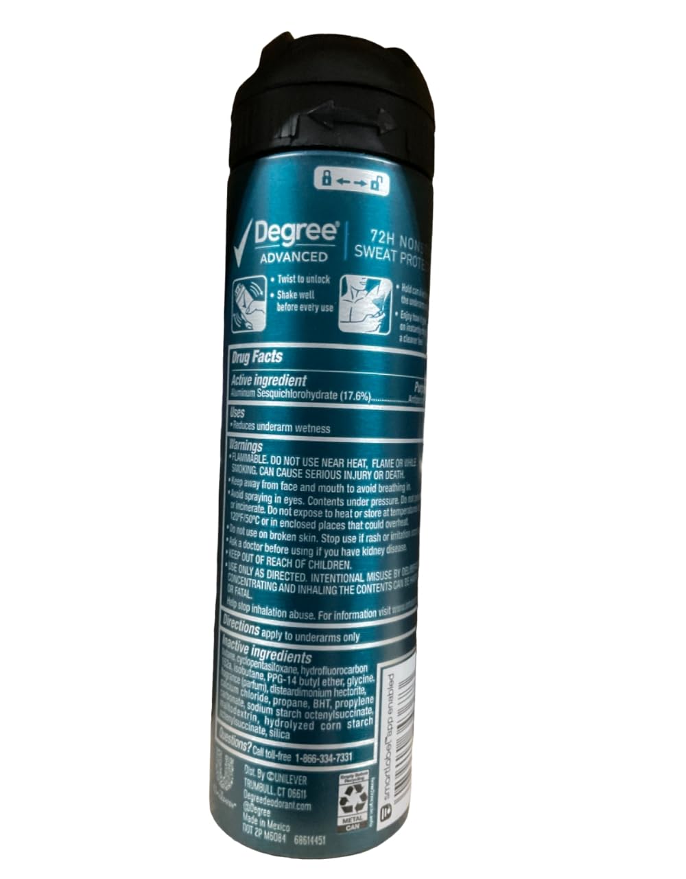 DEGREE MALE ANTIPERSPIRANT ADRENALINE EXTREME 3.8Z Beauty and Personal Care Degree