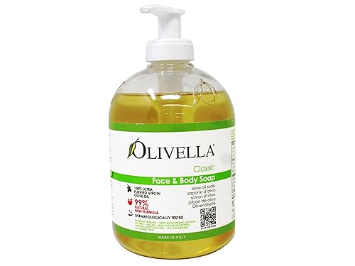 Olivella Classic Face and Body Soap with Ultra Purified Virgin Olive Oil, 16.9 Fl Oz Beauty & Personal Care Olivella