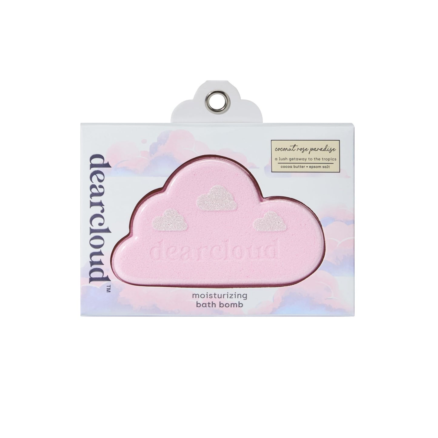 dearcloud Coconut Rose Moisturizing Bath Bomb - Epsom Salt Relaxation, Self-Care Essential for Women (Coconut Rose) Beauty & Personal Care dearcloud