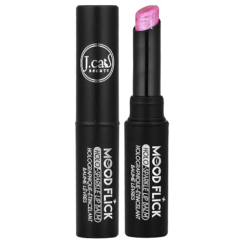 J.Cat Beauty Mood Flick, Holo-Sparkle Lip Balm, MLB101 Switch Off, 0.07 oz (2 g) Beauty & Personal Care J.CAT BEAUTY