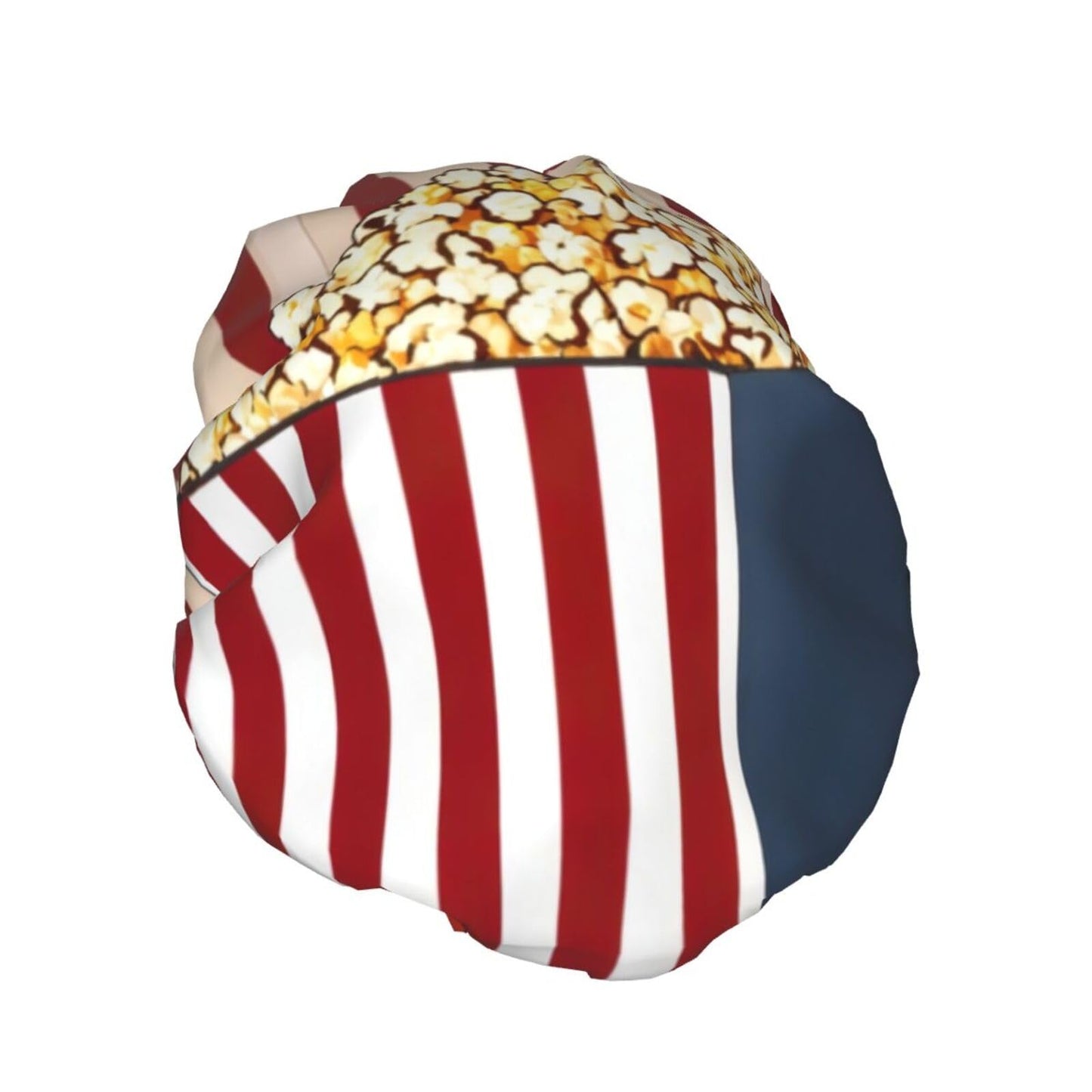 Popcorn Print Print Shower Cap,Elastic And Reusable Bath Hair Hat For Long Hair,Large Waterproof Shower Bonnet,For Women Men Kids Beauty and Personal Care MyPiky