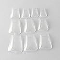 enForten 500 pcs Clear Crystal Duck Feet Style Duck Nail Tips Wide French False Nail Tips Acrylic Nail Beauty & Personal Care enforten