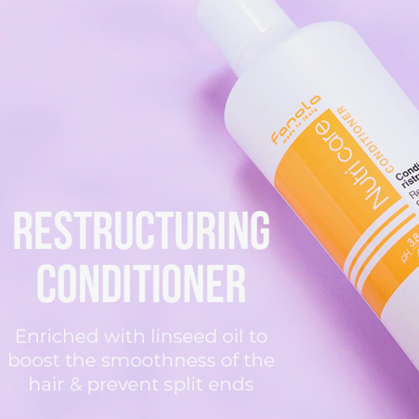Fanola No Yellow Shampoo & Nutri Care Restructuring Deep Conditioner 11.8 oz / 2pk - Anti Brass Depositing Purple Shampoo Toner for Blonde & Damaged Beauty & Personal Care Fanola