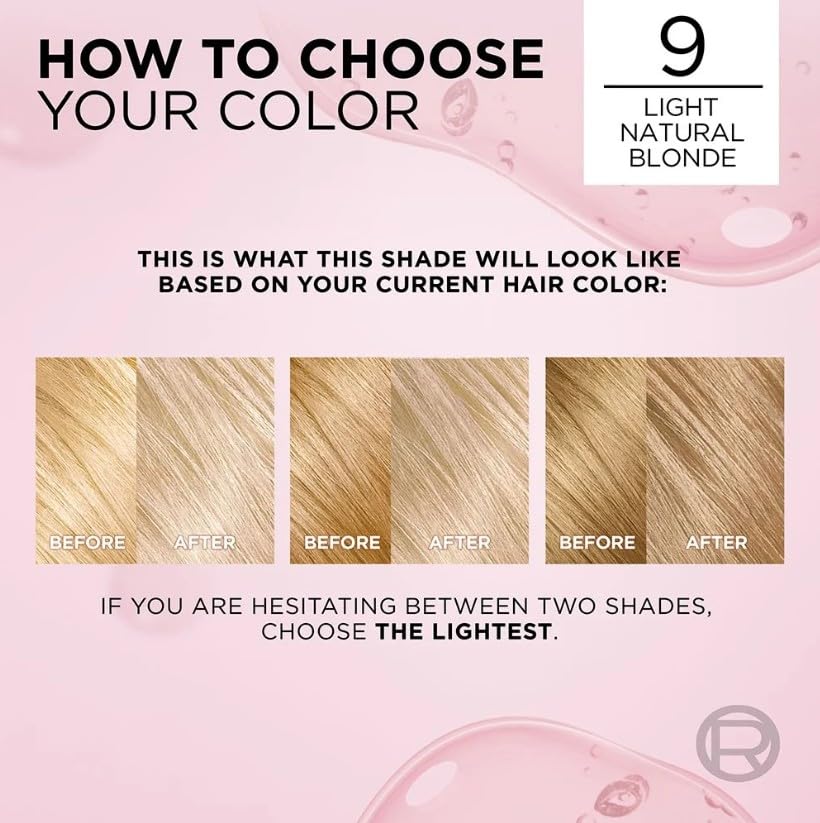 L’Oreal ParisExcellence Creme Haircolor, Light Natural Blonde 9 (Pack of 3) Beauty & Personal Care L'Oreal Paris