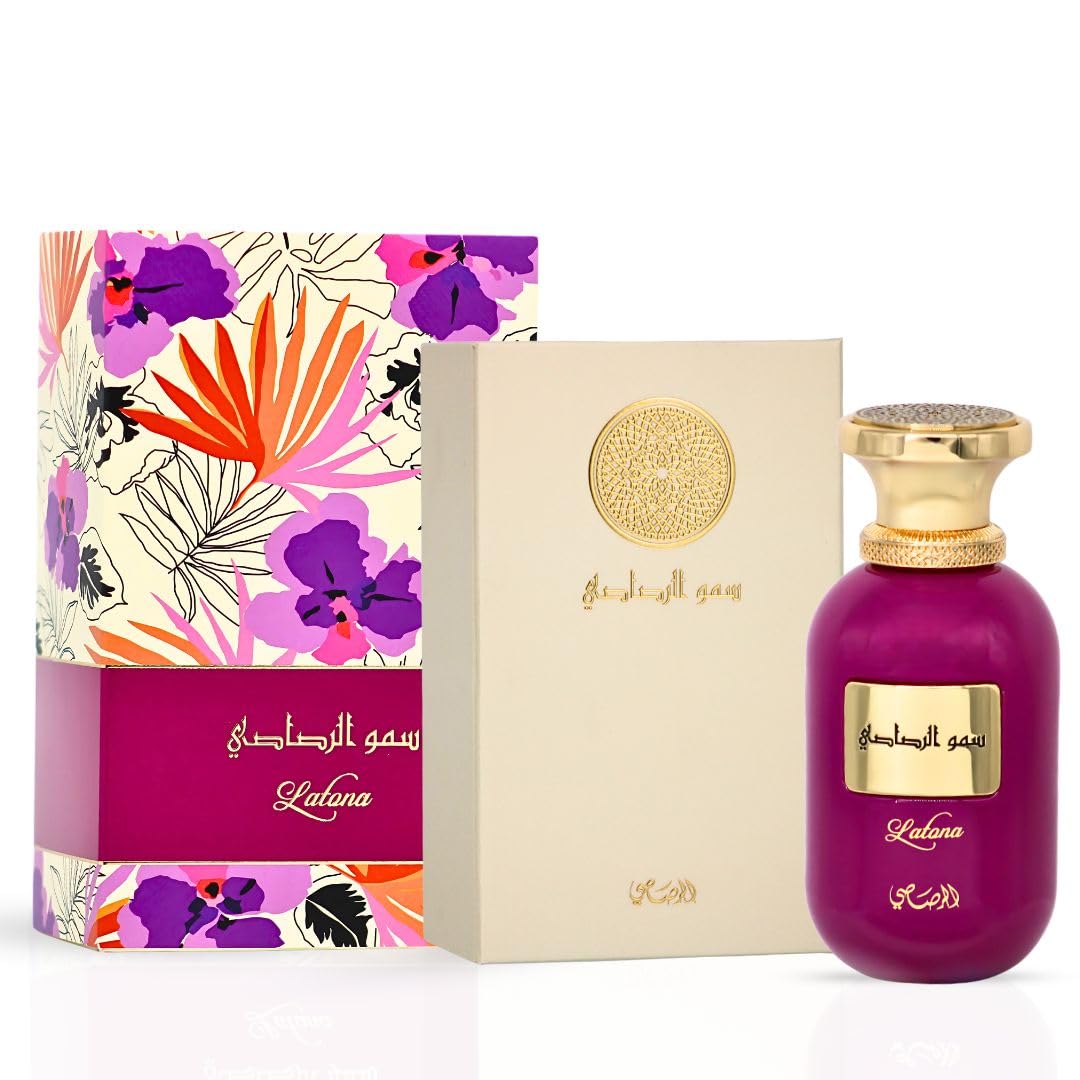 RASASI Somow Al Rasasi Latona Eau de Parfum Spray 100ml (3.4 oz) | Luxury Fruity Floral Perfume with Raspberry, Peach & Vanilla | Long-Lasting Amber Beauty & Personal Care RASASI