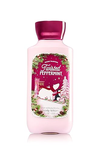 Bath and Body Works Twisted Peppermint 8 Ounce Body Lotion Beauty & Personal Care Bath & Body Works