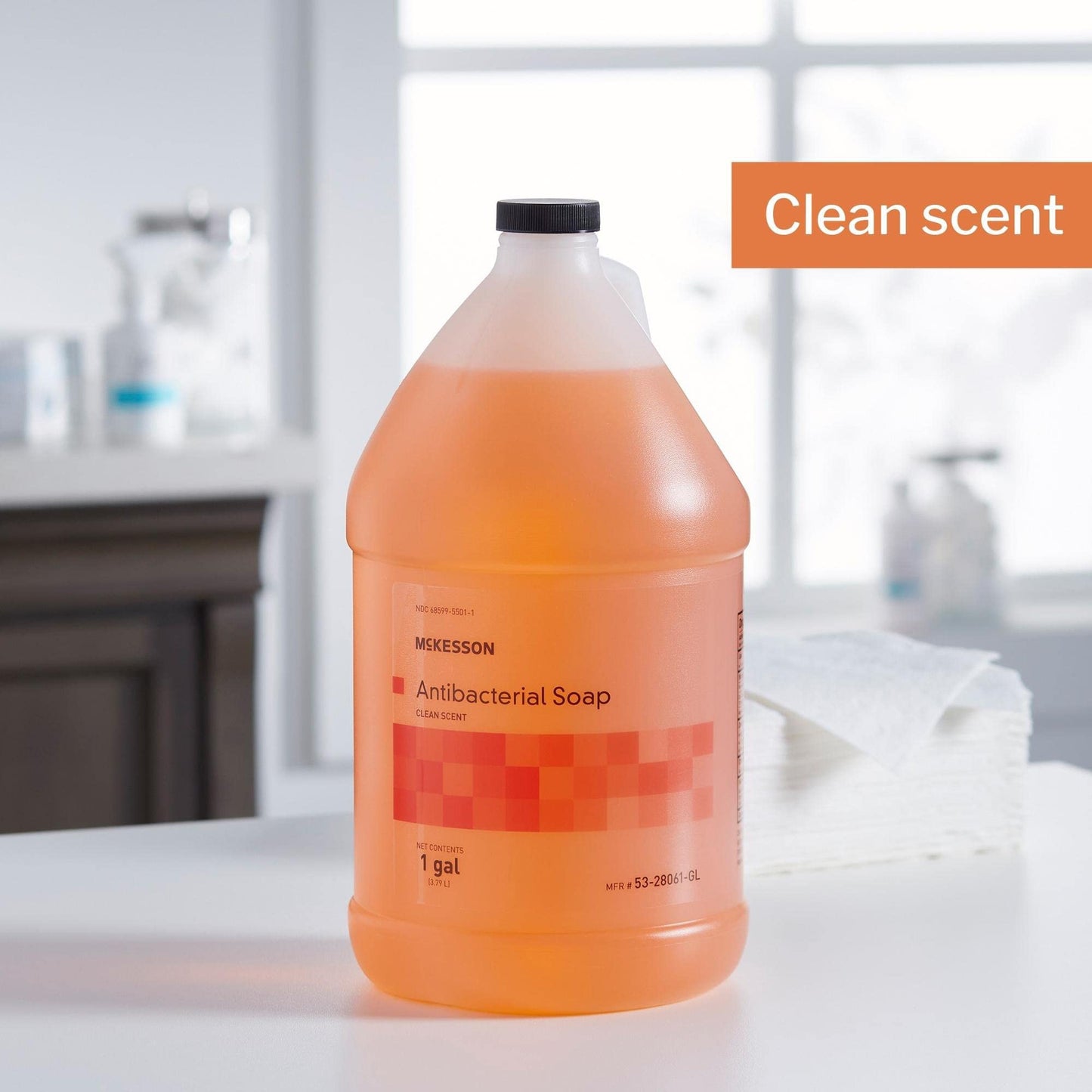 McKesson Antibacterial Liquid Hand Soap, 1 Gallon [Pack of 1] Refill, Clean Scent Beauty & Personal Care McKesson