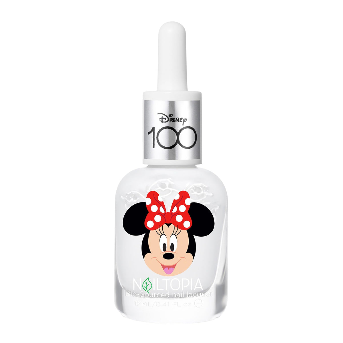 Nailtopia Bio-Sourced Chip Free Nail Lacquer Disney Collection Minnie Mouse - Superfood-Infused Polish - Chip Resistant Formula - Quick-Dry, Long