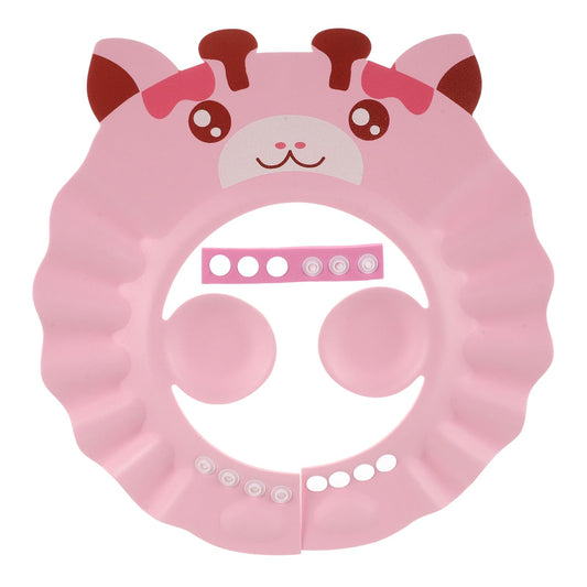 Baby Shower Cap for Washing Hair - Adjustable Hippo Toddler Shampoo Hat with Ear Flaps, Waterproof Kids Bath Visor Shield to Keep Water Out of Eyes Beauty and Personal Care Healifty