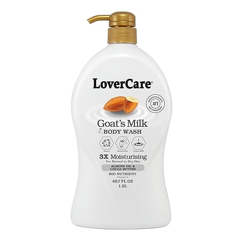 Lovercare Goat's Milk Body Wash 3x Moisturising plus Bio Nutrient (Almond Oil and Cocoa Butter) 40.7 fl oz Beauty & Personal Care Lovercare