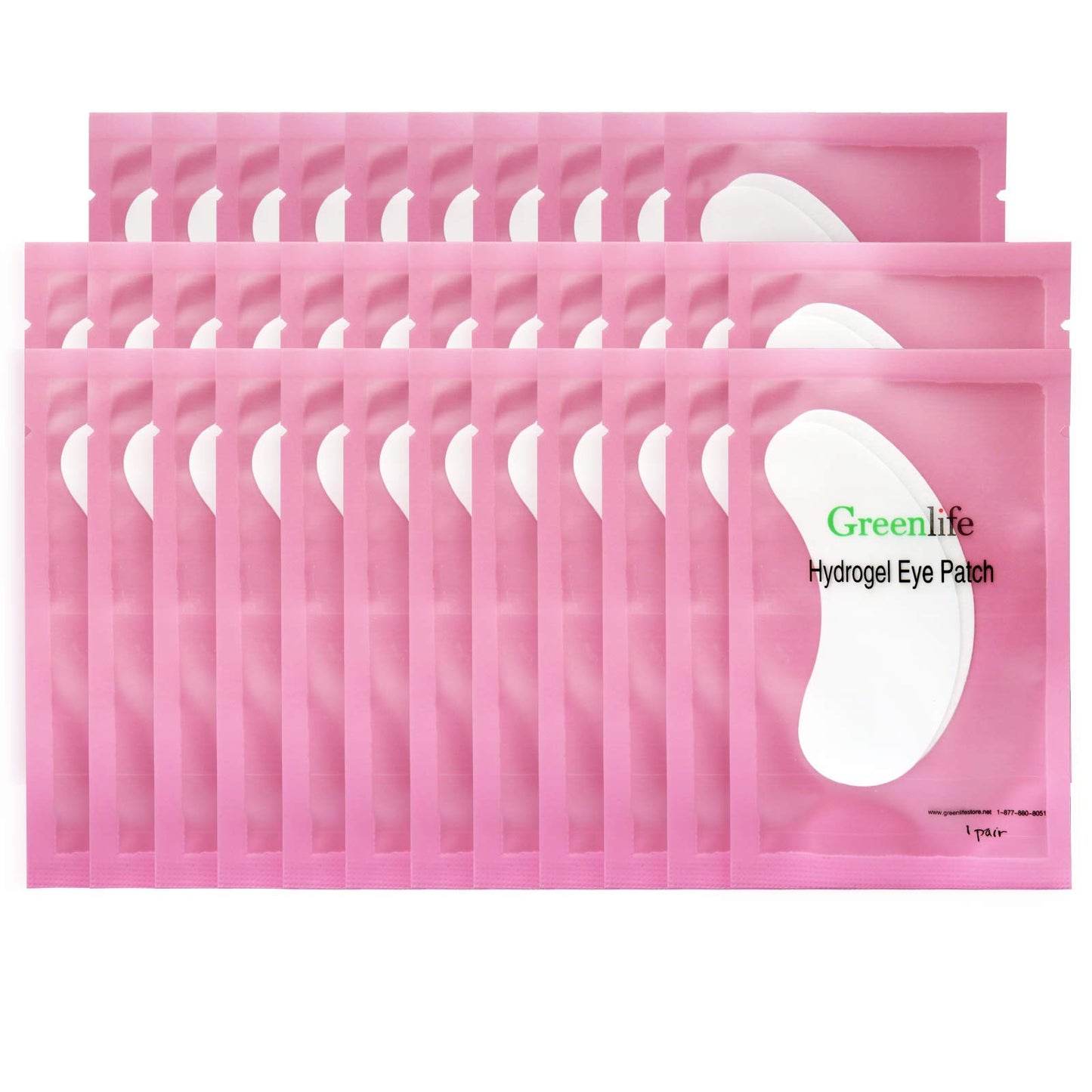 150 pairs GreenLife 100% Naturel Eyelash Extension Under Eye Gel Pads patches kit Collagen (50 150 300 Pairs) with Aloe Vera Hydrogel Eye Patches set Beauty & Personal Care GreenLife