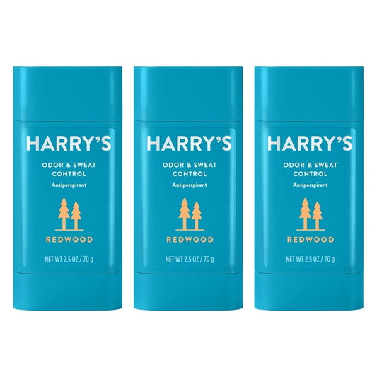 Harry's Antiperspirant Deodorant, Sweat & Odor Control Antiperspirant for Men, Redwood, 2.5 oz Pack of 3 Beauty and Personal Care Harry's