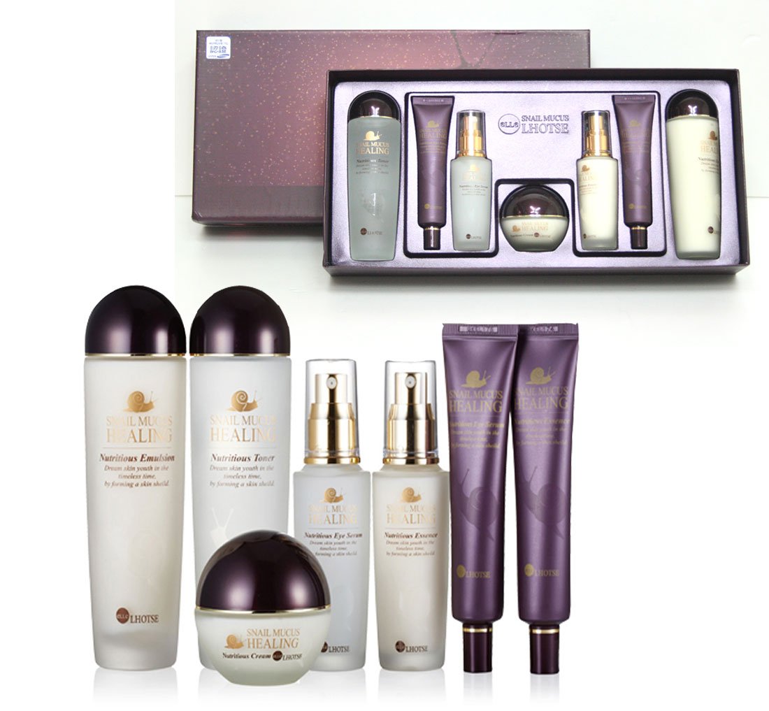 [ElleLhotse] Snail Mucus Nutritious Skin Care 7pcs/ Anti-wrinkle,Moisture/KOREA Beauty & Personal Care Elle Lhotse