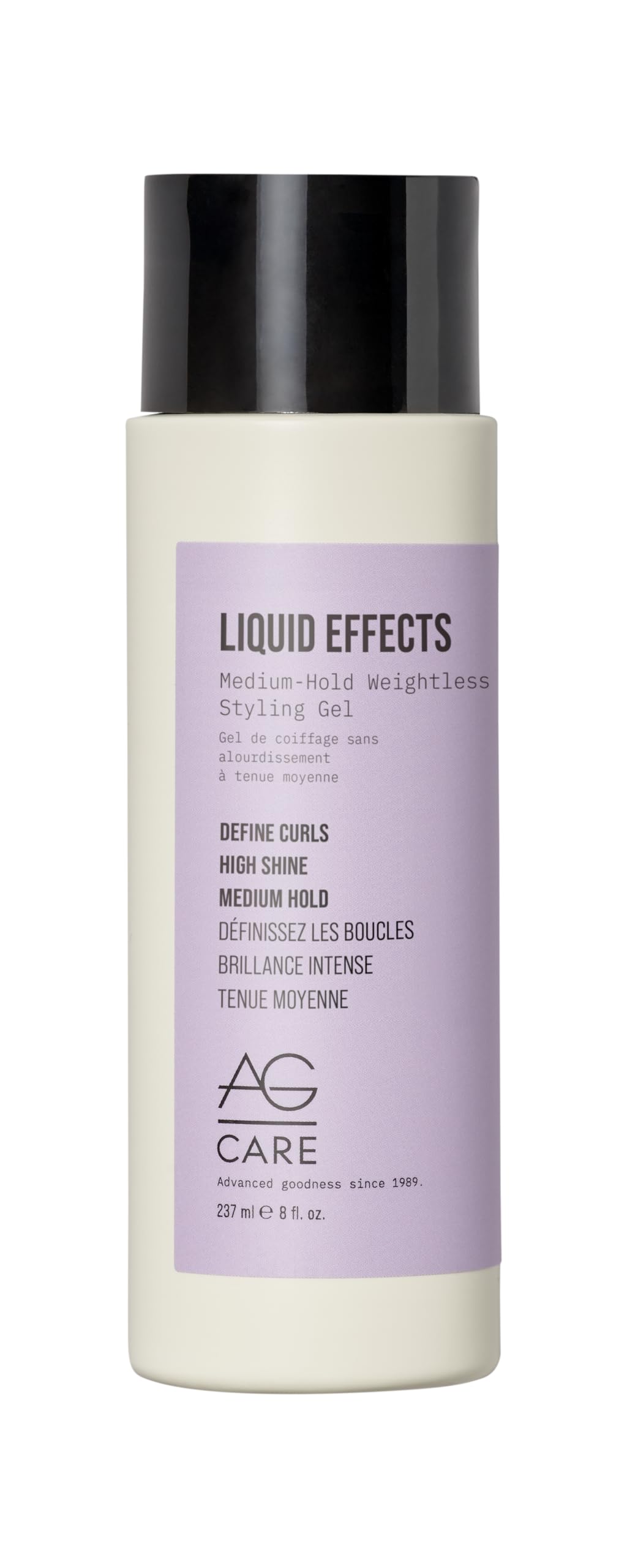 AG Care Liquid Effects Medium-Hold Weighless Styling Gel - Long-Lasting Hold, Shine & Humidity Resistance - Enhances Natural Curl, 8 Fl Oz Beauty & Personal Care AG Care